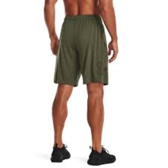 UNDER ARMOUR MEN'S TECH GRAPHIC MARINE OD GREEN ATHLETIC SHORTS SIZE XL NEW - Picture 1 of 6